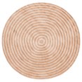 thumbnail image 2 of Safavieh Easy Care Beckah Geometric Machine Washable Area Rug, Orange/Ivory, 5' x 5' Round, 2 of 7