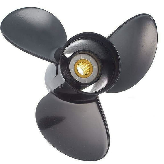 New Aluminum Propeller Compatible With Mercury 2 Stroke 10 Spline 25 9.9-25 Hp For Years 1980-2005 By 1211-105-11 Diameter 10.5 Pitch 11 Blades 3 Spline Tooth 10 Right Hand Rotation