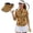 Leopard Sunflower, variant on Paisley Floral Women's Golf Shirt and Sun Visor Hat Set Lightweight Golf Tennis Shirts Sports Sun Visor Hat for Yoga or Daily Wear 4-Way Stretch Breathable Fabric Fit Plain