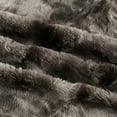 thumbnail image 5 of Luxury Faux Fur Throw Blanket - Soft Warm and Fluffy - Plush Throw Blankets for Couch Bed -  Brown Throw (50" *60"), 5 of 8