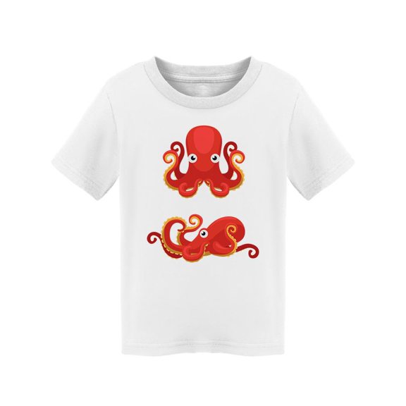 Cute Octopus Cartoon Design T-Shirt Toddler -Image by Shutterstock,  3 Toddler