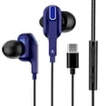 thumbnail image 1 of Type-C Wired Earbuds, Bass Music in Ear Stereo Headphone Headset Earphone Earpiece, Great for Jogging, Hiking, Gym Exercise, Sporting, Walking, Running, Staking, Climbing BLUE, 1 of 8