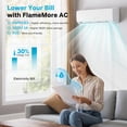 thumbnail image 2 of Flamemore Air Conditioner 12000 BTU Mini Split AC/Heating System, 600 Sq.ft Coverage, 19 SEER2, 115V, 2 of 10
