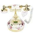 thumbnail image 3 of Old Fashioned Telephone Classic European Retro Landline European Retro Landline Ceramic Printing Creative Digital Old Fashioned Telephone With Electronic Date Display, 3 of 8