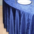 thumbnail image 3 of Efavormart 120" Wholesale Round Tablecloth Royal Blue Premium Velvet Round Tablecloth For Wedding Party Events, 3 of 5