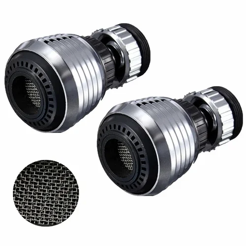 2X Rotate Swivel Dual Settings Nozzle Aerator Faucet Adapter Water Saving Tap