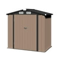 thumbnail image 5 of Clouddwell 6 ft. x 4 ft. Outdoor Storage Shed, Metal Garden Shed with Lockable Doors & Sloped Roof for Backyard, Patio, Poolside, 5 of 9