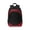 Rich Red/Black, variant on Adult Unisex poly canvas Backpack Black One Size Fits All
