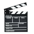 thumbnail image 1 of EeaseCA 1Pc Black Wooden Director Clapper Board Photo Props Film Movie Clapperboard, 1 of 8