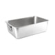 thumbnail image 2 of Caja de arena para gatos, bandeja de arena para mascotas, inodoro de acero inoxidable para gatos, fácil de limpiar 45cmx35cmx1cm, 2 of 9