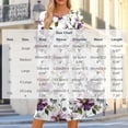 thumbnail image 3 of CHGBMOK Women's Midi Dress Long Sleeve Loose Fit Dresses Casual Crew Neck Print Dresses, 3 of 7