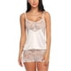 thumbnail image 1 of Sexy pijama conjunto para las mujeres de encaje Cami y pantalones cortos de dos piezas de satén ropa de dormir, 1 of 6