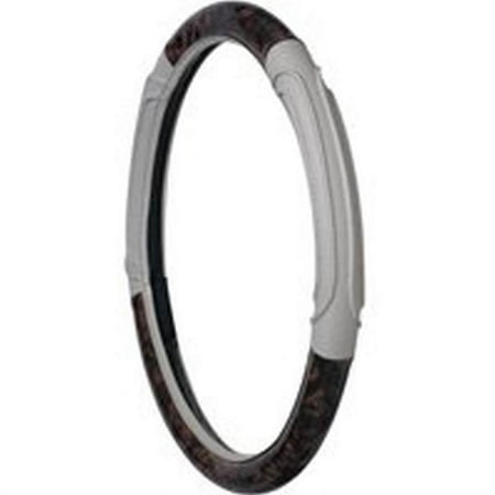 AUTO EXPRESSIONS 375209 STER WHL CVR BLK/BURLWD