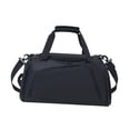 thumbnail image 3 of Bolsa de lona de viaje Bolsa de gimnasia con compartimentos de zapatos portátiles para hombres Bolsa deportiva de mochila para hombres para fitness Negro, 3 of 8