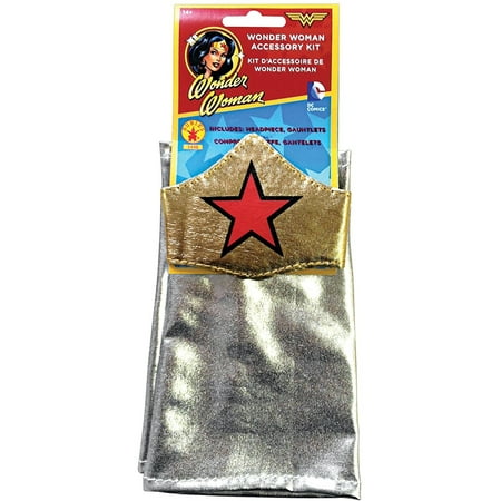 - Wonder Woman Princess Diana Costume Accessory Set Gauntlets And Tiara