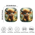 thumbnail image 4 of Jeiento Highland Cow Car Sun Shade Windshield Foldable Automotive Windshield Sunshades 2 Pcs Truck Windshield Sun Shade Cute Car Accessories Decor Universal Fit for Most Vehicles, 4 of 7