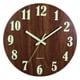 thumbnail image 1 of Reloj de Pared Luminoso, Relojes de Pared de Cocina Silenciosos de Madera de 12 Pulgadas Que No Hacen Tictac para Sala de Estar Interior/Exterior, 1 of 6