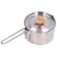 thumbnail image 3 of Camping Pot,1000ml Camping Pot Stainless Outdoor Coffee Pot Outdoor Tea Kettle Maximized Efficiency, 3 of 14