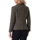 thumbnail image 3 of CHAQUETA DE TWEED PARA MUJERES INSPIRE CHIC, CON SOLAPA EN PICO, MANGA LARGA, ABIERTO EN FRONTAL, ESTILO CUADRICULADO, TAMAÑO M, COLOR CAQUI Y NEGRO, 3 of 6