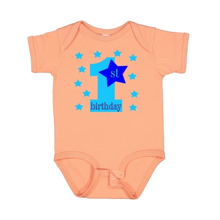 

Inktastic 1st Birthday Boy Stars Gift Baby Boy Bodysuit