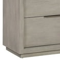 thumbnail image 4 of Jose 42 Inch Acacia Wood 2 Drawer Nightstand with Plinth Base, Light Gray, 4 of 5