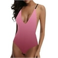 thumbnail image 1 of Women Fasion Bikini Print Strappy Back Set Swimsuits Plus Size Bathing Suits Tankinis Swimwear, 1 of 3