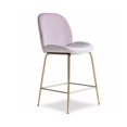 thumbnail image 1 of Plata Décor Tabouret en velours avec pieds dorés, 1 of 2