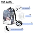 thumbnail image 5 of Balery Watercolor Winter Landscape For Christmas Vintage Canvas Backpack for Men and Women - Large Capacity, Durable Travel Laptop Bag for School, Work, Hiking, and Outdoor Activities, 5 of 7