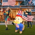 thumbnail image 2 of InfleasJoiy 4FT Independence Day Dog Inflatable Decoration, Outdoor Festival Inflatable Decoration with LED Lights, Outdoor Inflatable Decoration for Yard, Garden, Patio, 2 of 6