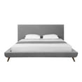 thumbnail image 3 of Loft Lyfe Jessie Platform Bed Linen Upholstery King Size, Grey, 3 of 9