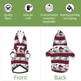 thumbnail image 5 of Goofa Buffalo Plaid Forest Pattern Small Dog Sweater Hoodies Pet Grey Hooded Soft Fleece Sweatshirts with Pocket Fall Winter Puppy Cat Sweaters Warm Clothes-Medium, 5 of 8