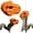 Orange, variant on Dinosaur Head Squirrel Feeder, Hanging Squirrel Feeders for Outside, Funny Hanging Squirrel Feeders, T-Rex Squirrels Feeders, for Outside, Backyard Patio Garden