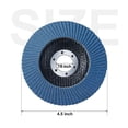 thumbnail image 3 of SATC 40 Pcs 4.5" 4-1/2" Zirconia Flap Disc 40-120 Grit Sanding Grinding Wheel, 3 of 6