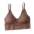 thumbnail image 1 of Sujetador De Bienestar Para Mujer Sujetador Deportivo Tirantes Finos Bralette Café Sunnimix Chaleco Bralette para mujer, 1 of 7