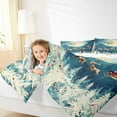thumbnail image 4 of Castle Fairy Teens Children Xmas Santa Claus Deer 2Pcs Bedding Comforter Set,Happy New Year Twin Comforter Sets,Merry Christmas Breathable Bedding Set,Luxury Bedroom Decor, 4 of 8