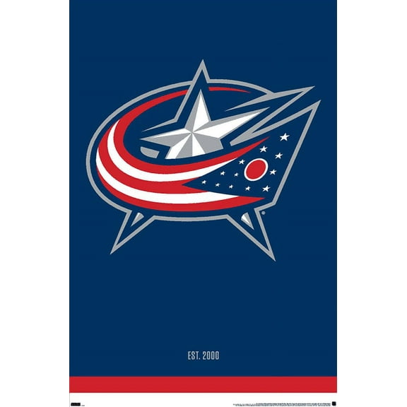 NHL Columbus Blue Jackets - Logo 21 Wall Poster, 22.375" x 34"