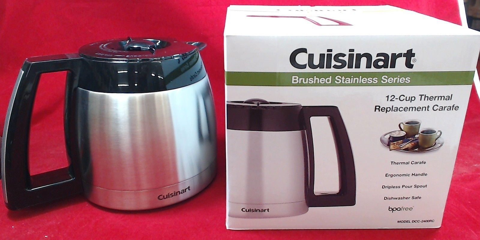 Cuisinart Stainless Steel 6 Cup Thermal Carafe Coffee Pot 