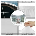 thumbnail image 6 of Uorisanigo Car Hood Cover Weatherproof Christmas Panda Print Hood Cover Elastic Fabrics Can be Washed Stretch Polyester Fabric Covers Personalized Suitable for Cars, 6 of 7