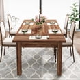 thumbnail image 4 of Tribesigns 70.86" Wood Dining Table for 6-8, Modern Large Rectangle Kitchen Table, Farmhouse Dinner Table Breakfast Table for Kitchen & Dining Room, 4 of 7