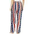 thumbnail image 4 of PISONIC American Grungy Printed Women's Pajama Pants, Comfy Pajama Bottoms With Pockets&Drawstring, 4 of 7