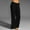 Black, variant on Women High Waisted Wide Leg Pants Fashion Drawstring Elastic Trousers Comfy Straight Leg Long Pants With Pockets Stretchy Yoga Womens Cropped Pants Casual Petite Loose Track Pants for Women Beach