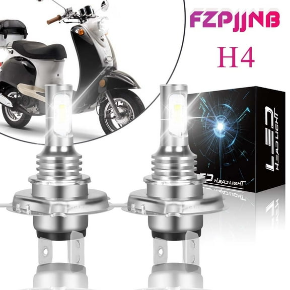 FZPJJNB For Honda Metropolitan NCH50 - 9003 H4 LED Headlight White Bulb Motorcycle Light