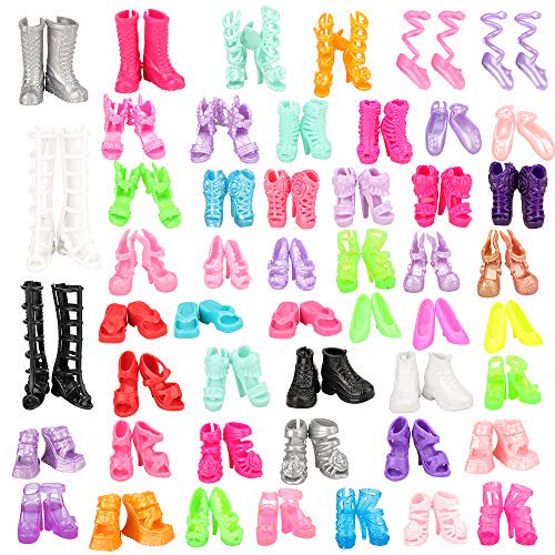 Miunana 50 Pairs Different Fashionistas High Heel Shoes Accessories For 115 Inch Doll Walmart Com Walmart Com