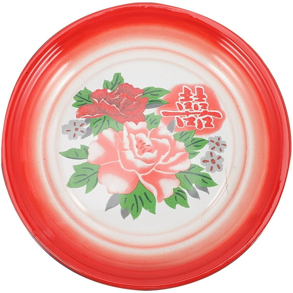 Hytrove Chinese Platter Enamel Plate 1Pack 11.79x11.79in