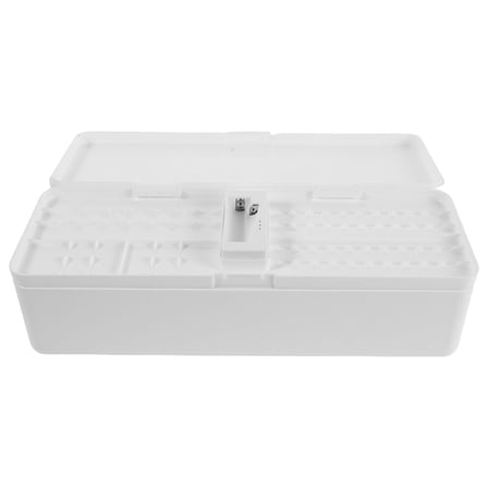 Tineasur Wire Organizer Box for Travel White Plastic 1Set