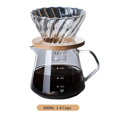 thumbnail image 1 of Pour Over Coffee Maker Set, Glass Carafe Coffee With Glass Coffee Filter, Drip Coffee Maker Set for Home Or Office,600ML, 1 of 9