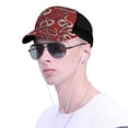 thumbnail image 4 of Picia Snake Pattern Trucker Hat,Baseball Cap,Sun Protection Cap,Stylish Headwear,Leisure Cap,Outdoor Sports Cap, 4 of 7