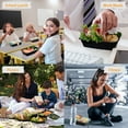 thumbnail image 5 of 60 Pack 32 oz Meal Prep Containers Reusable with Lids, To-Go Take Out, Plastic Bento Lunch Box, 5 of 6