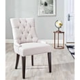 thumbnail image 2 of SAFAVIEH Abby 19"H Tufted Side Chair, Taupe, Set of 2, 2 of 6