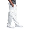 thumbnail image 2 of Babibeauty Mens Jogger Gym Heavy Weight Fleece Cargo Pocket Sweat Pants Drawstring Trousers M-3XL, 2 of 5